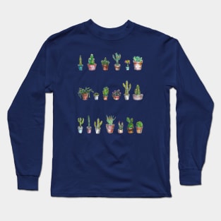 Cacti Plants - Gardening. Long Sleeve T-Shirt